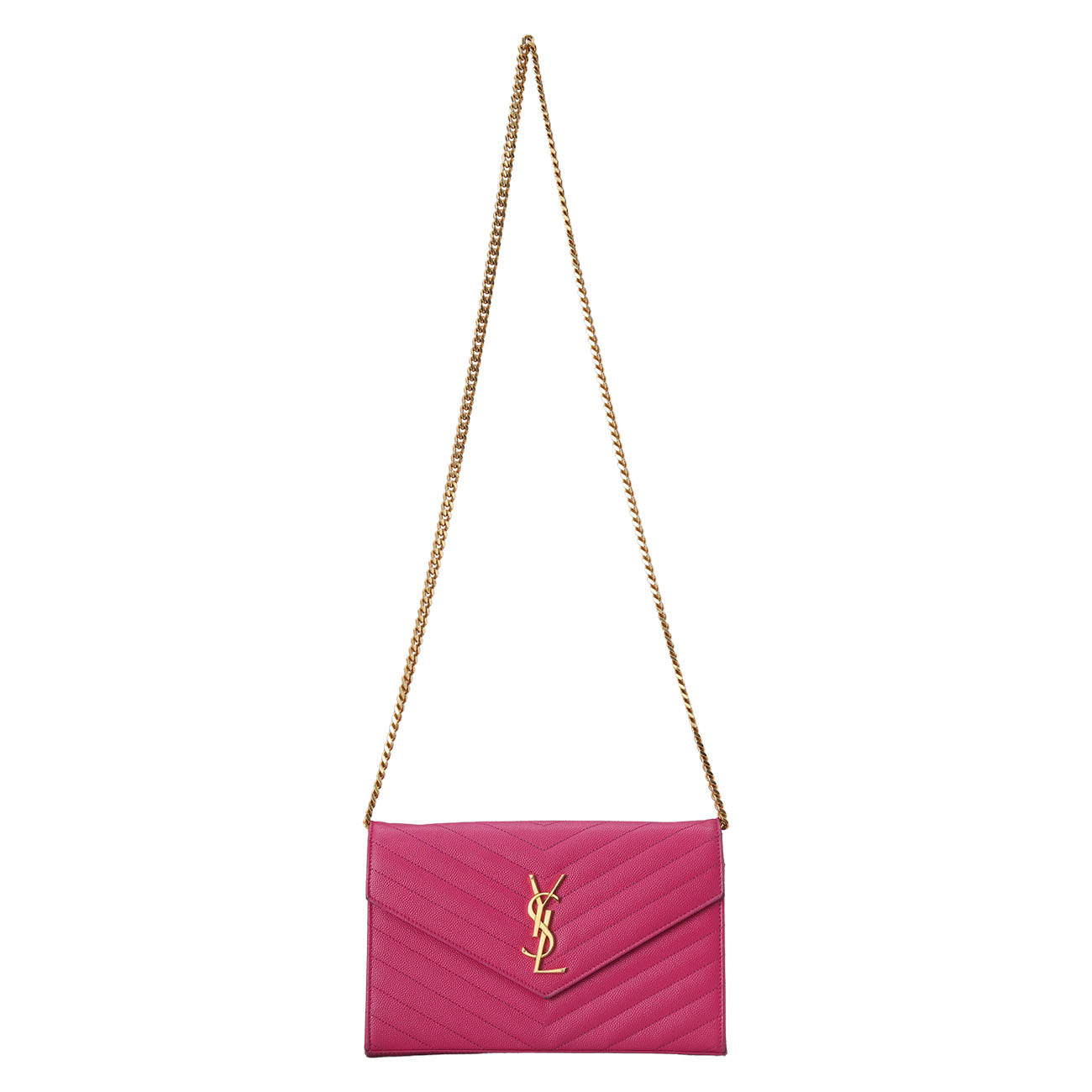 YVES SAINT LAURENT(USED)생로랑 377828 모노그램 체인 크로스백